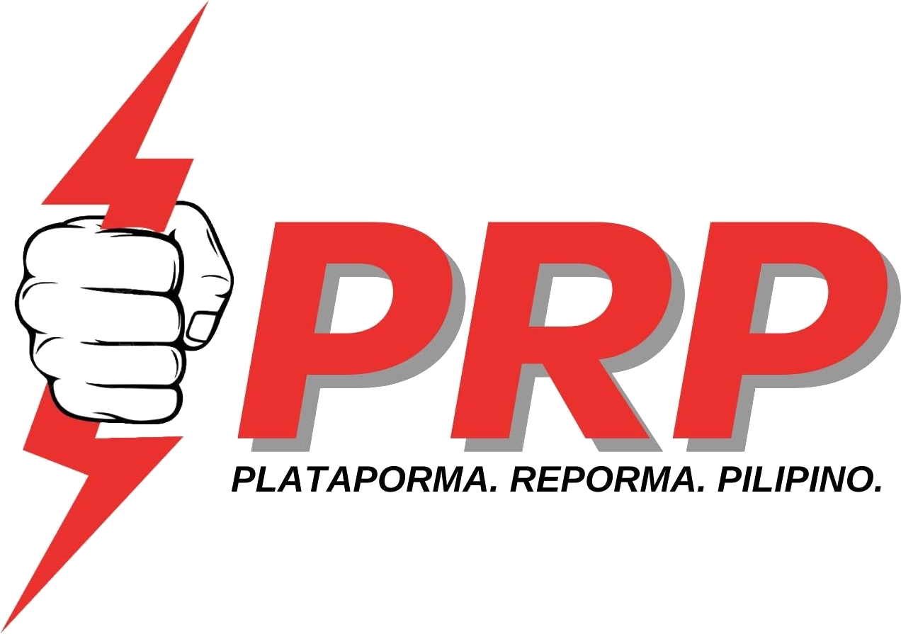 People's Reform Party (PRP). Plataporma. Reporma. Pilipino.